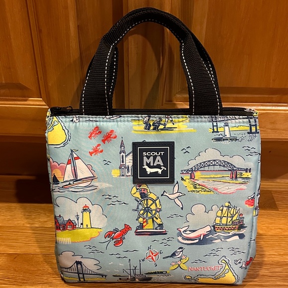 Scout Handbags - Scout Nautical Print Lunch Bag cooler Nantucket- Martha’s Vineyard insulated